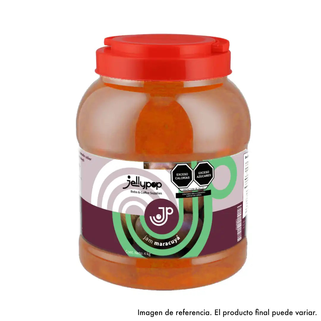 Imagen de Puré de Maracuyá de Jellypop. Puré de fruta natural con textura suave. Perfecto para smoothies, frappés y postres.