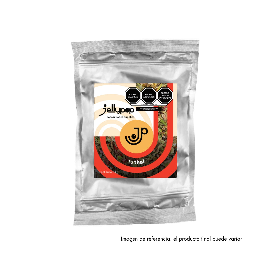 Imagen de Té Thai de Jellypop. Base en polvo para preparar frappés cremosos. Perfecto para frappés en cafeterías y bubble tea shops.