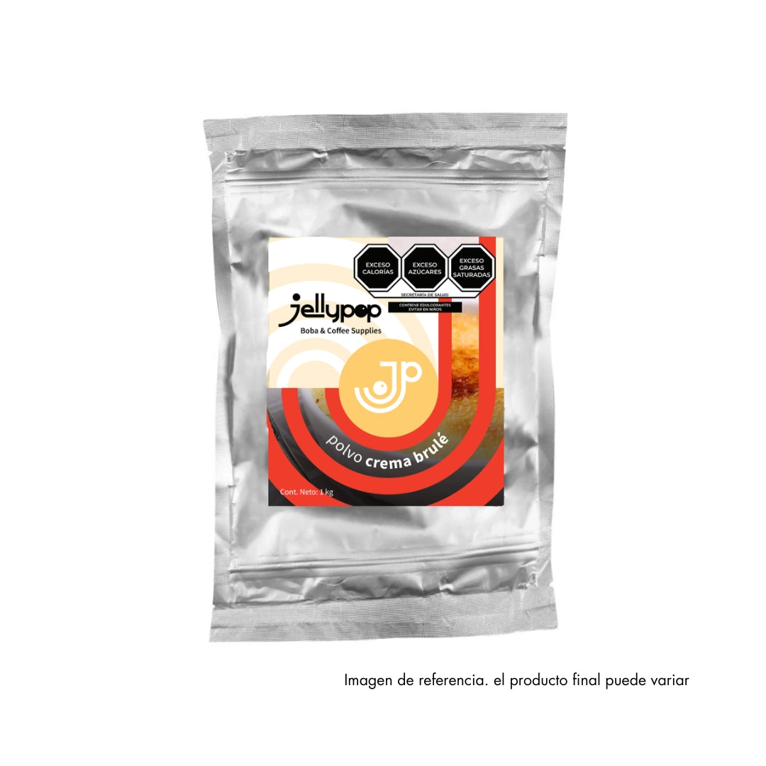 Imagen de Cream Brulé de Jellypop. Base en polvo para preparar frappés cremosos. Perfecto para frappés en cafeterías y bubble tea shops.